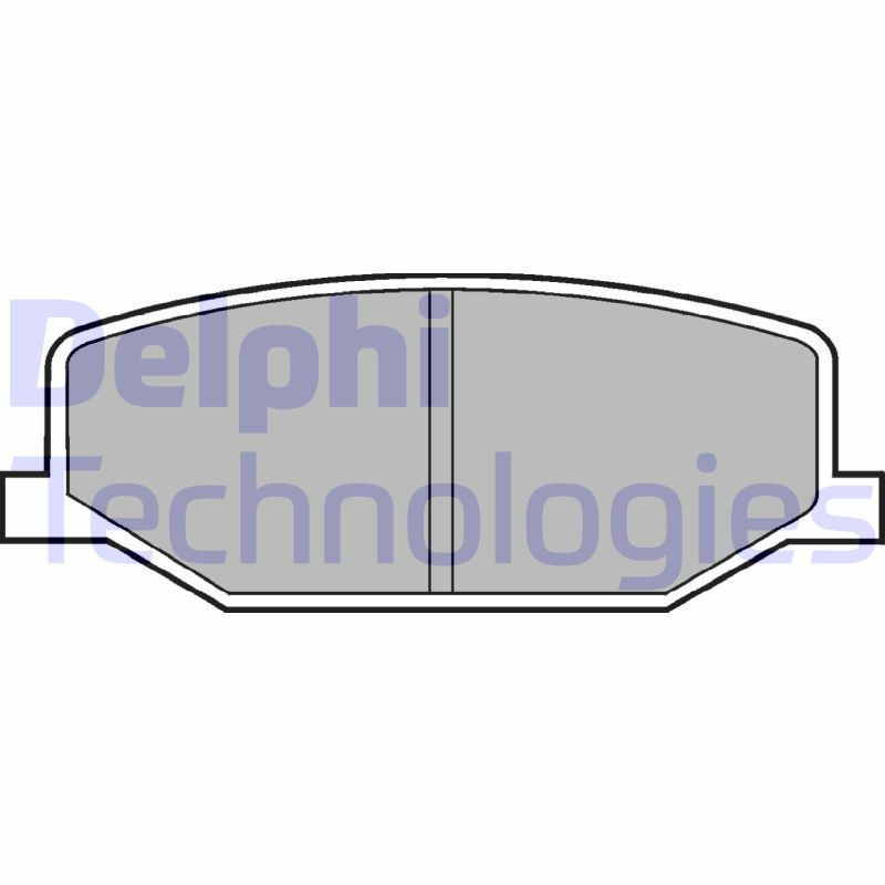 DELPHI LP527 Pastiglie freno Anteriore per