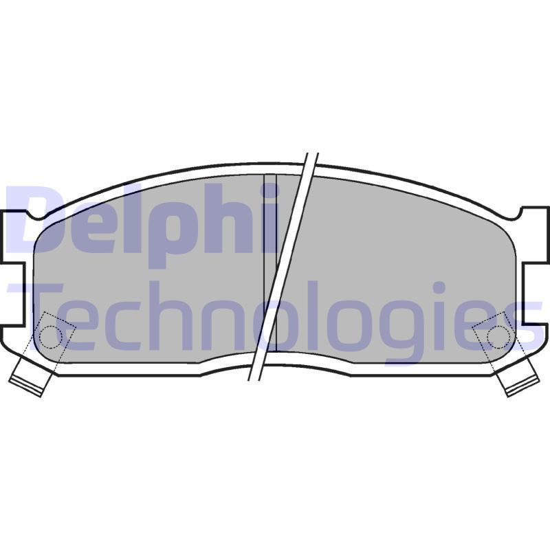 DELPHI LP530 Pastiglie freno Anteriore per