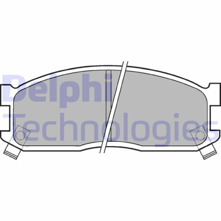 DELPHI LP530 Brzdové platničky Predné pre