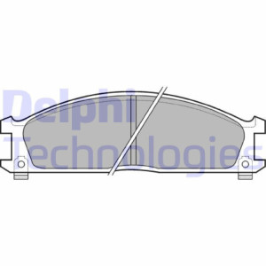 DELPHI LP543 Brzdové platničky Predné pre