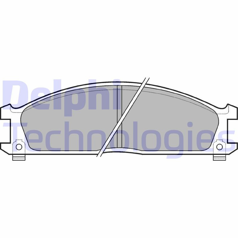 DELPHI LP543 Plaquettes de frein Avant pour