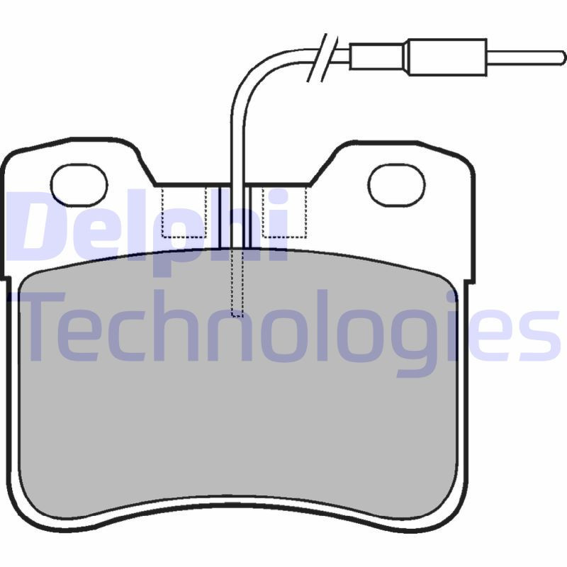 DELPHI LP563 Brzdové platničky Predné pre