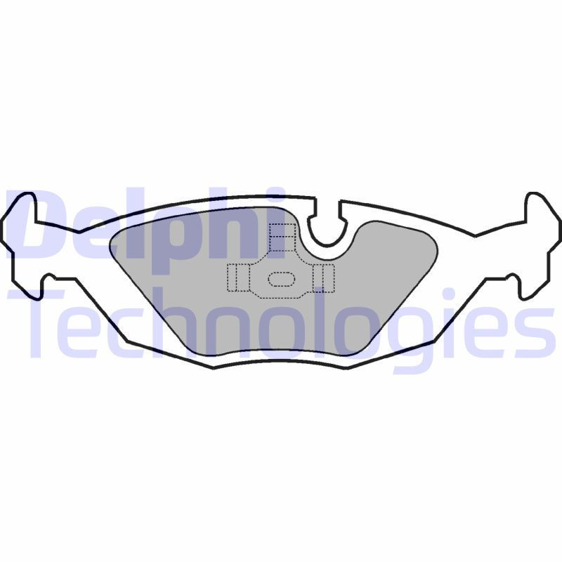 DELPHI LP576 Klocki hamulcowe Tył dla