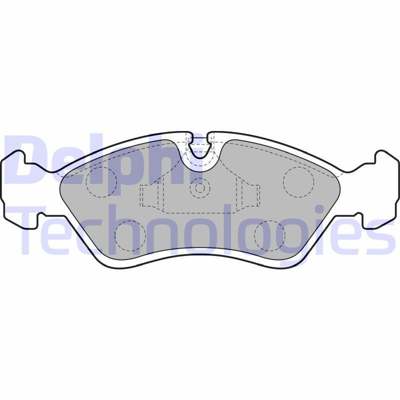 DELPHI LP585 Pastiglie freno Anteriore per