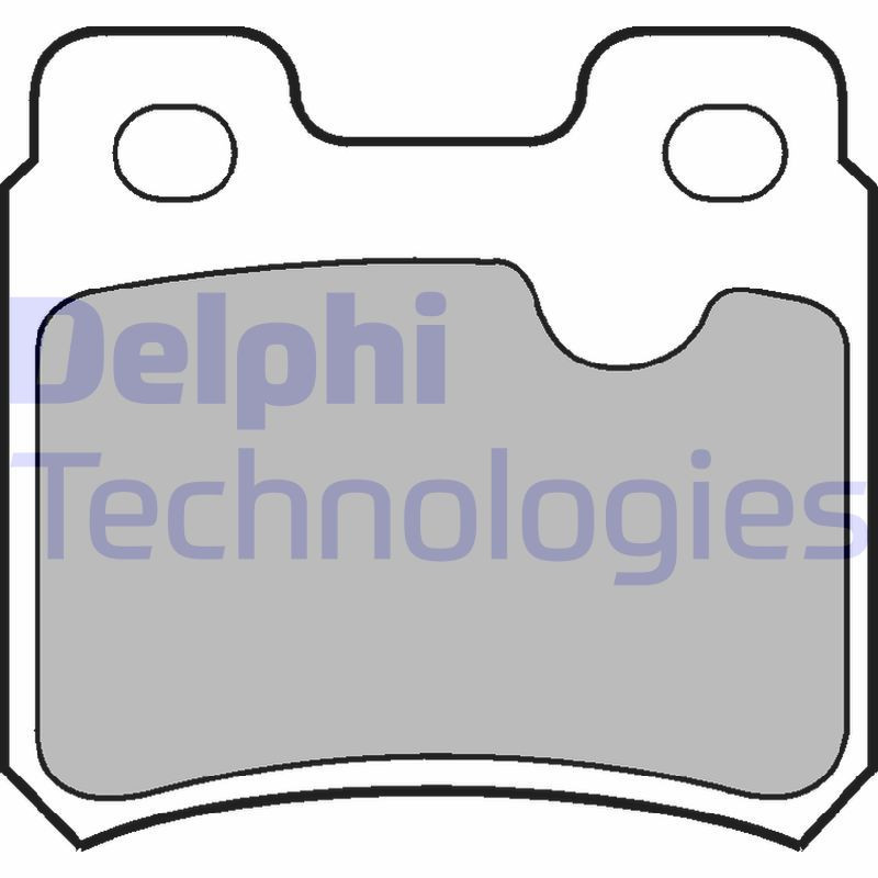 DELPHI LP586 Brzdové destičky Zadní pro