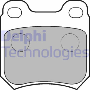 DELPHI LP590 Brzdové platničky Zadné pre