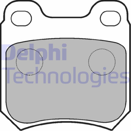 DELPHI LP590 Pastiglie freno Posteriore per
