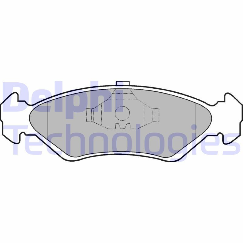 DELPHI LP591 Pastiglie freno Anteriore per