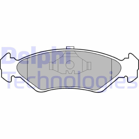 DELPHI LP591 Plaquettes de frein Avant pour