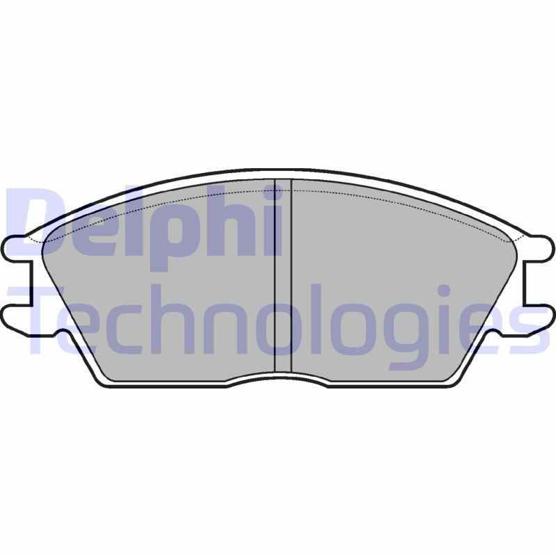 DELPHI LP593 Plaquettes de frein Avant pour