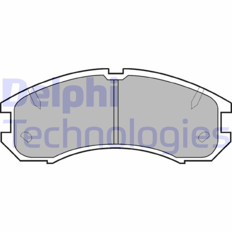 DELPHI LP595 Brzdové platničky Predné pre