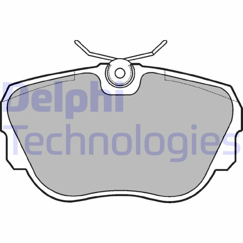 DELPHI LP596 Klocki hamulcowe Przód dla