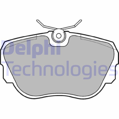 DELPHI LP596 Brzdové platničky Predné pre