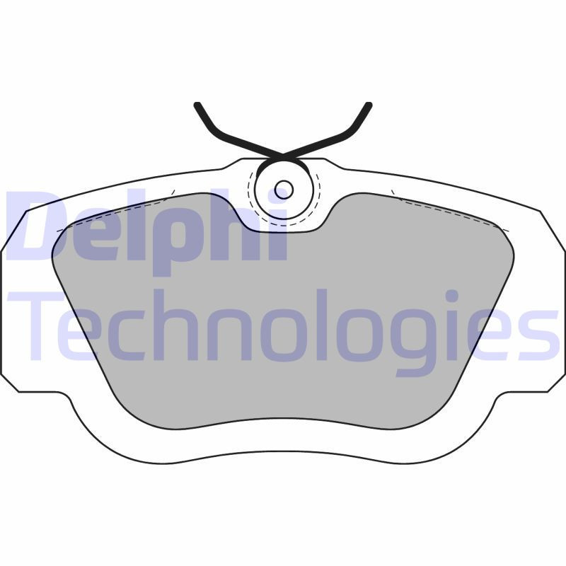 DELPHI LP597 Brzdové destičky Přední pro