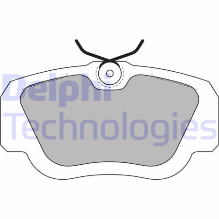 DELPHI LP597 Plaquettes de frein Avant pour