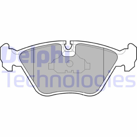 DELPHI LP602 Brzdové platničky Predné pre