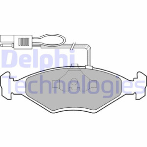 DELPHI LP604 Brzdové platničky Predné pre