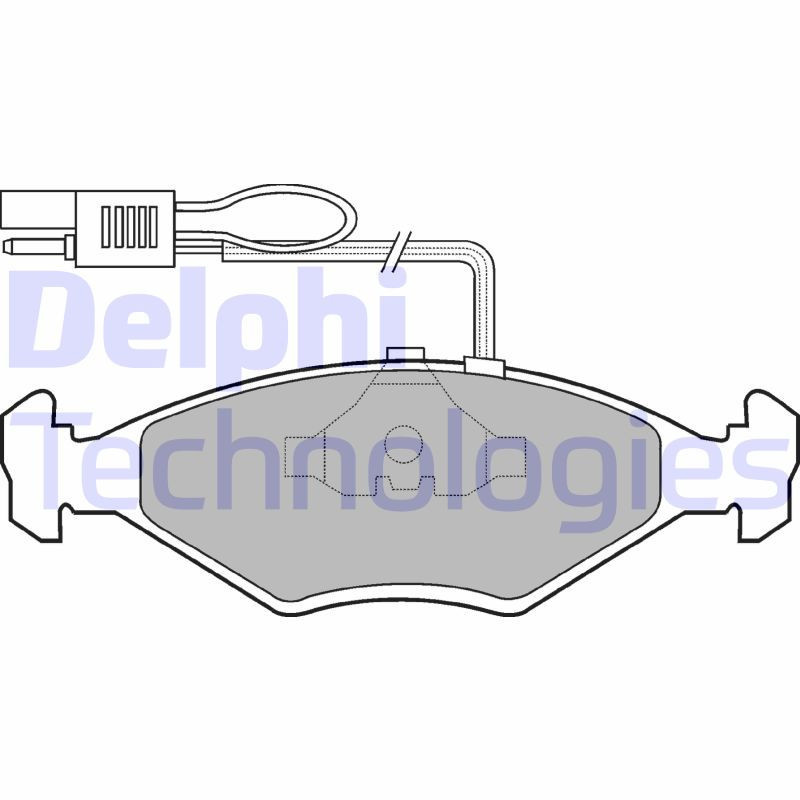 DELPHI LP604 Pastillas de freno Delantero para