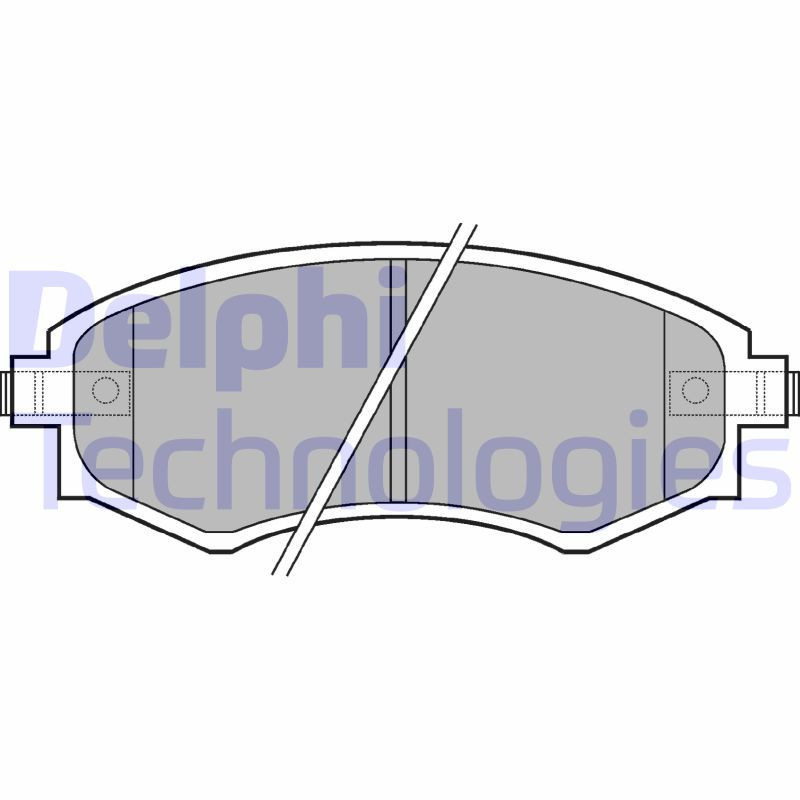 DELPHI LP606 Brzdové platničky Predné pre