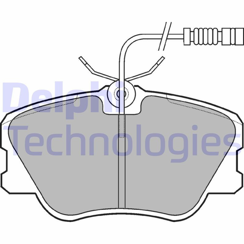 DELPHI LP608 Klocki hamulcowe Przód dla