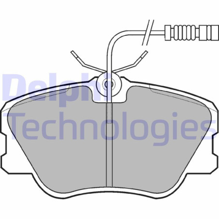 DELPHI LP608 Plaquettes de frein Avant pour