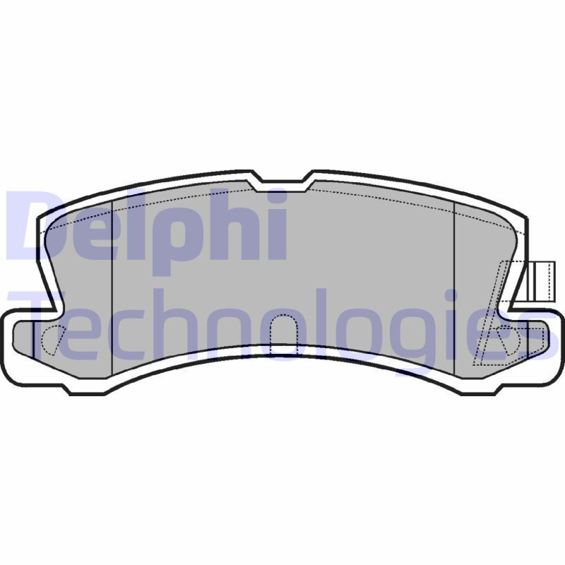 DELPHI LP611 Brzdové platničky Zadné pre