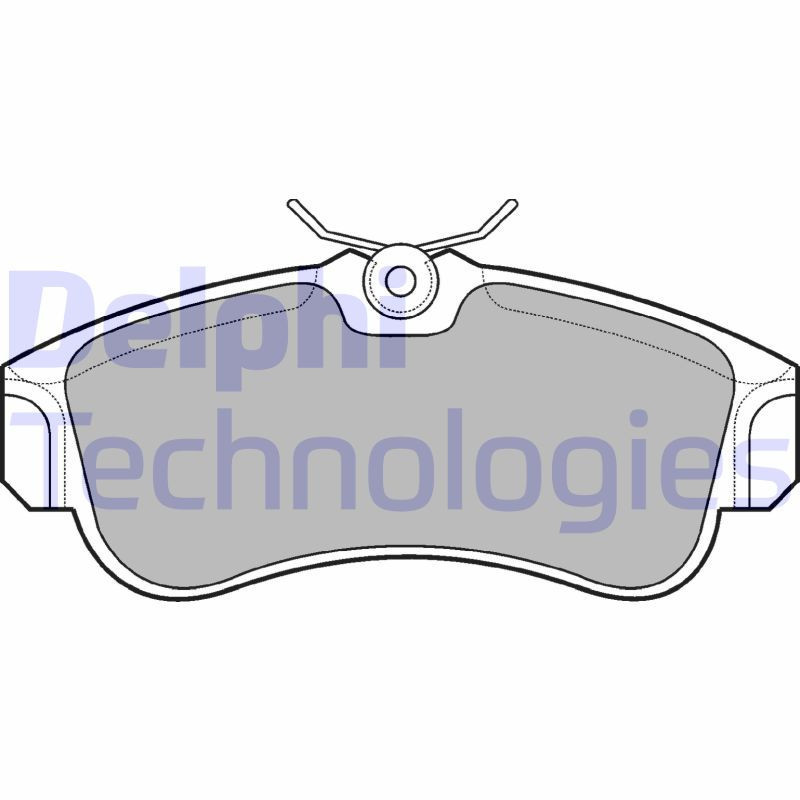 DELPHI LP616 Bremsbeläge Vorne für