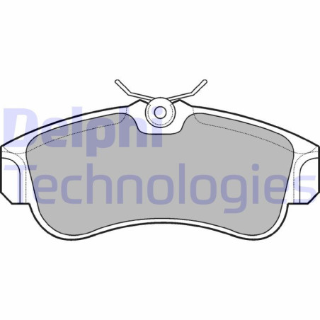 DELPHI LP616 Brake Pads Set Front for
