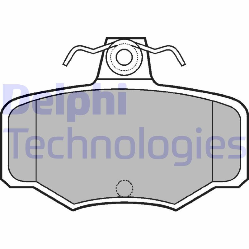 DELPHI LP617 Brake Pads Set Rear for