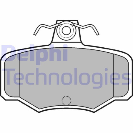 DELPHI LP617 Brake Pads Set Rear for