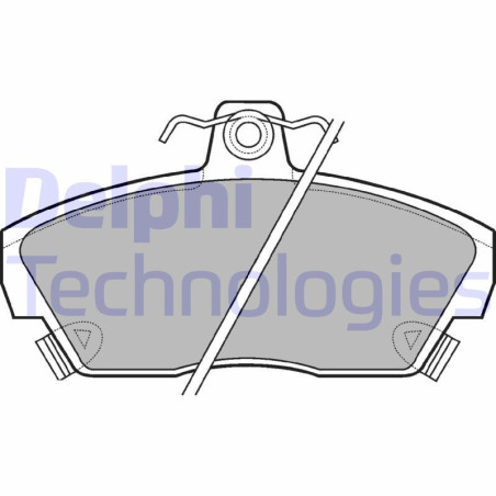 DELPHI LP618 Brzdové platničky Predné pre