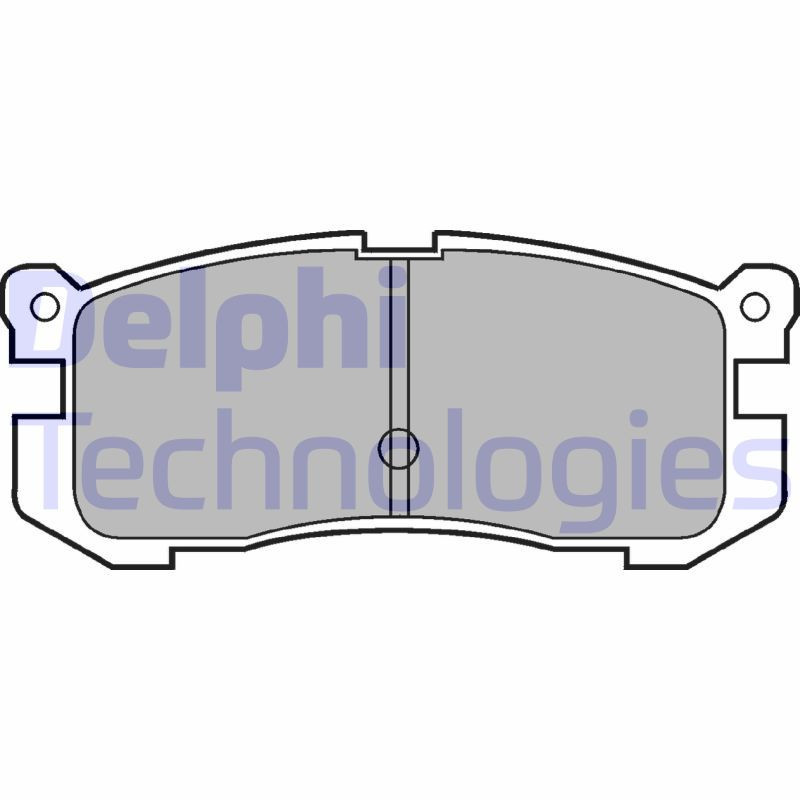 DELPHI LP624 Pastiglie freno Posteriore per