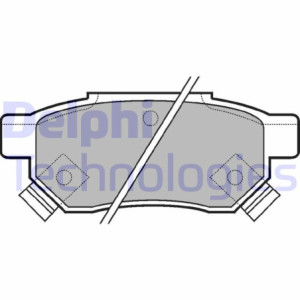 DELPHI LP625 Pastiglie freno Posteriore per