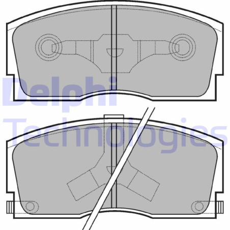 DELPHI LP626 Pastiglie freno Anteriore per