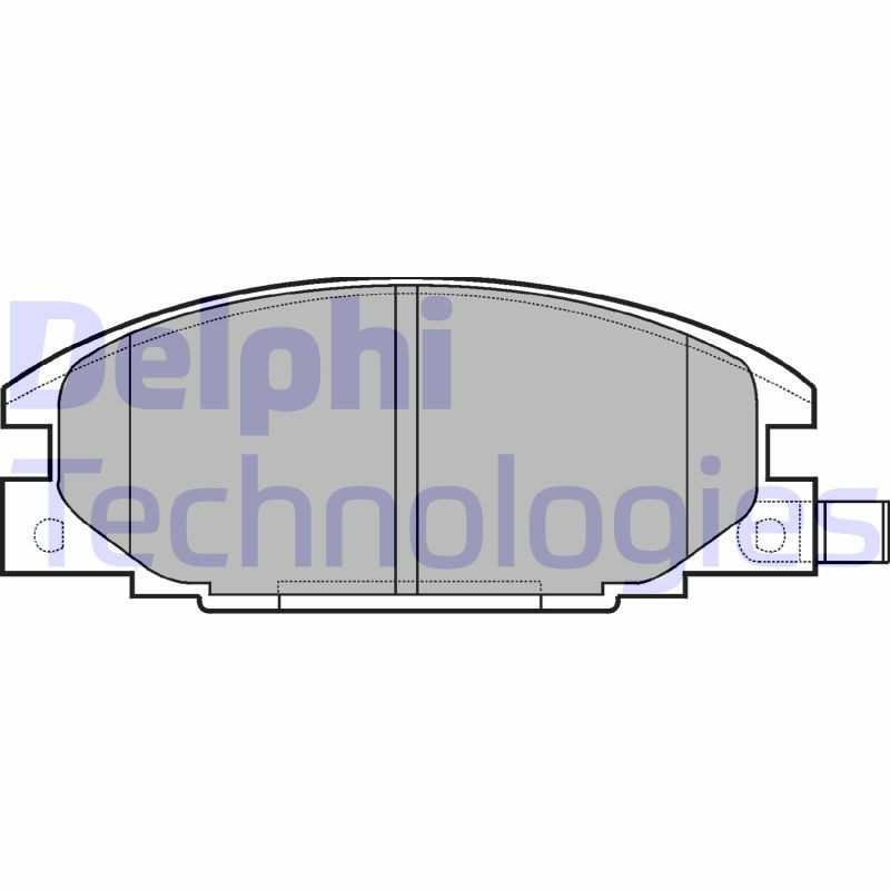 DELPHI LP629 Pastillas de freno Delantero para