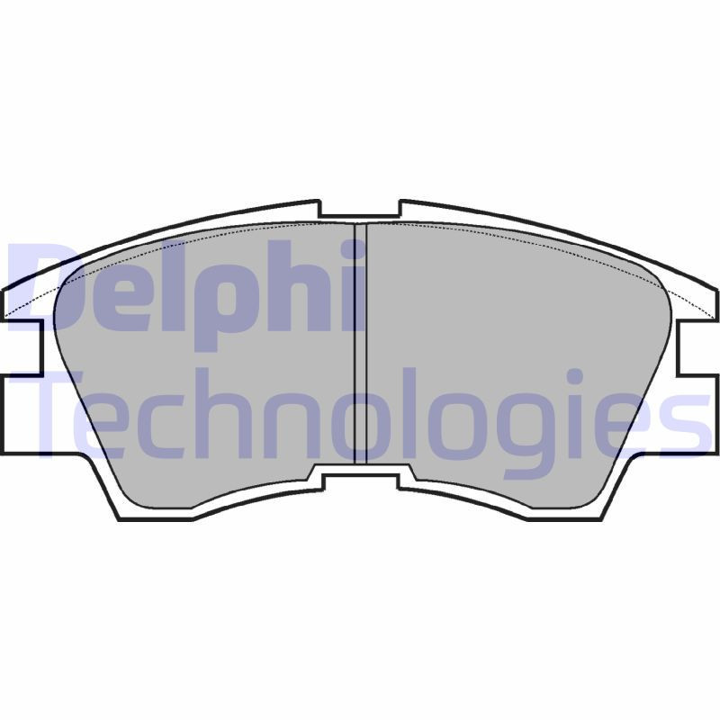 DELPHI LP633 Brzdové platničky Predné pre