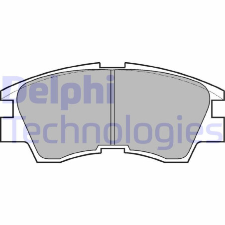 DELPHI LP633 Pastiglie freno Anteriore per