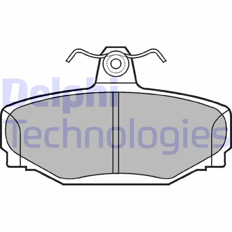 DELPHI LP637 Brake Pads Set Rear for