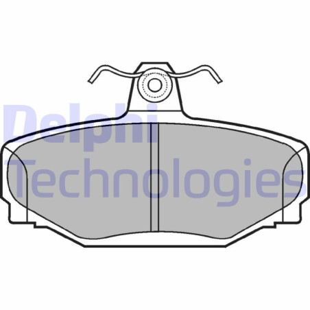 DELPHI LP637 Brake Pads Set Rear for