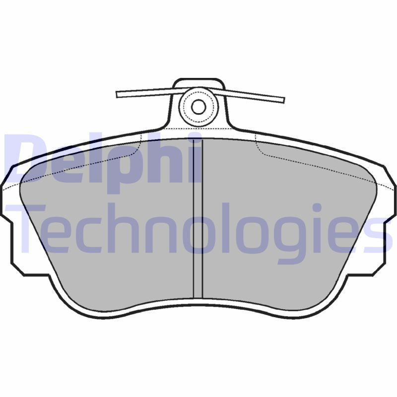 DELPHI LP639 Pastiglie freno Anteriore per