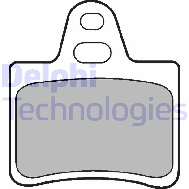 DELPHI LP655 Pastiglie freno Posteriore per