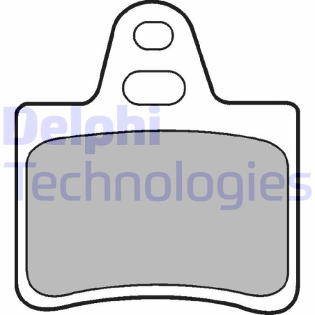 DELPHI LP655 Bremsbeläge Hinten für
