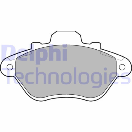 DELPHI LP666 Brake Pads Set Front for