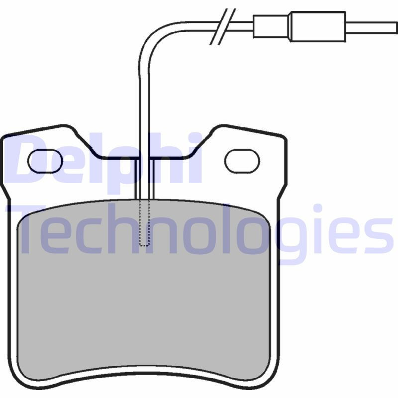 DELPHI LP667 Pastiglie freno Posteriore per