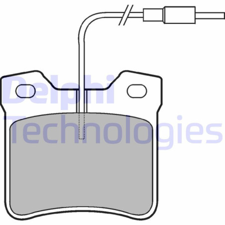 DELPHI LP667 Pastiglie freno Posteriore per