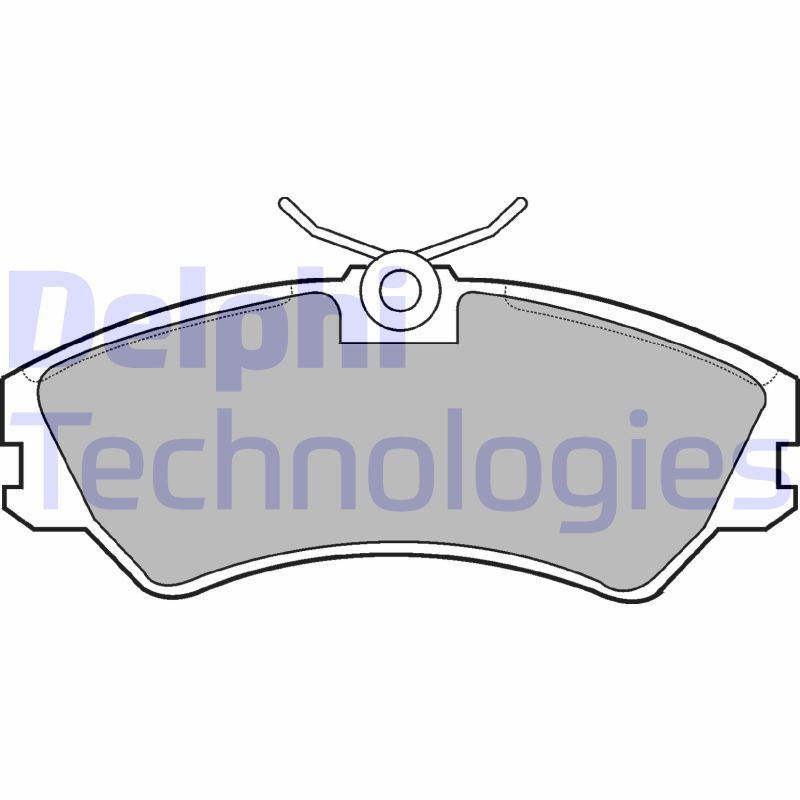 DELPHI LP668 Pastiglie freno Anteriore per