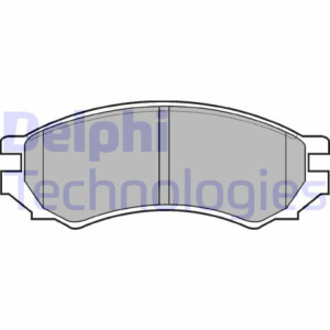 DELPHI LP670 Pastillas de freno Delantero para