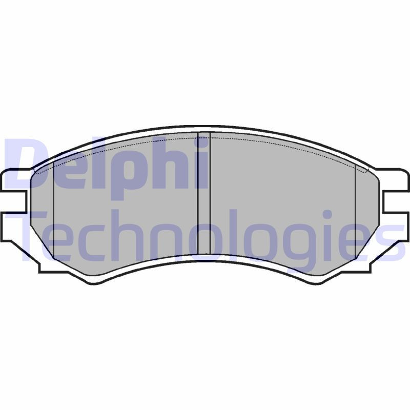 DELPHI LP670 Plaquettes de frein Avant pour