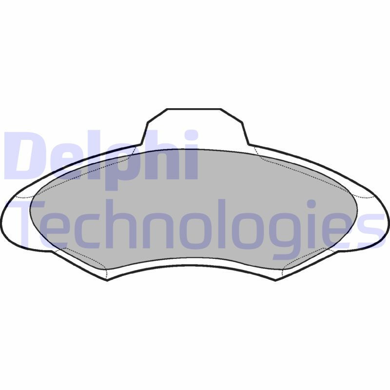 DELPHI LP673 Pastillas de freno Delantero para