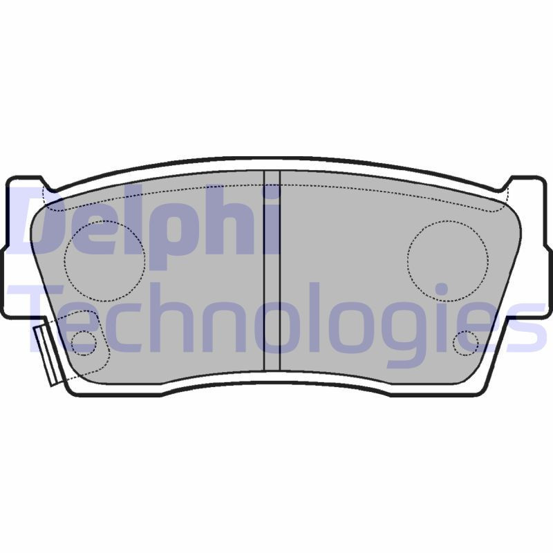 DELPHI LP684 Pastiglie freno Anteriore per